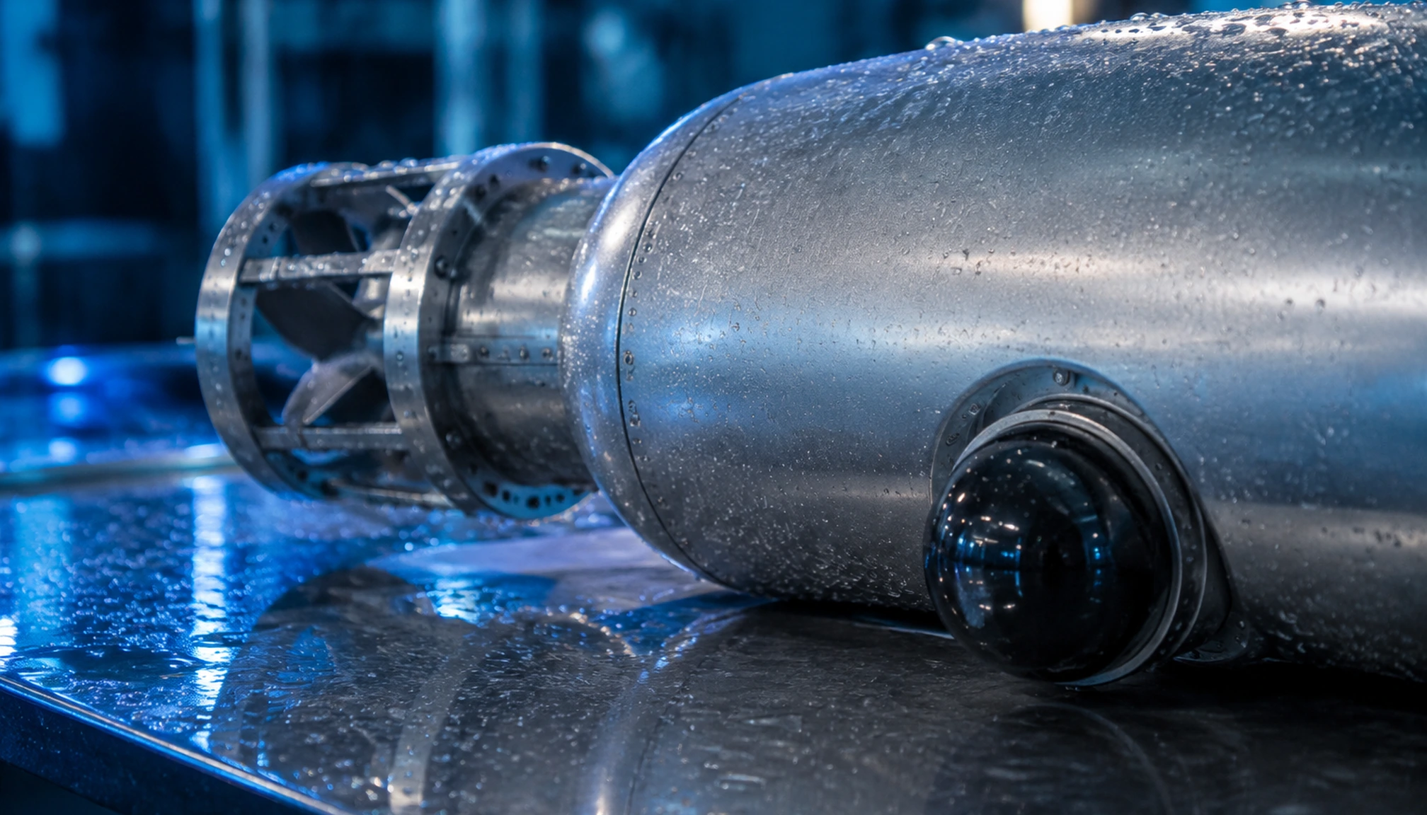 Scène visuelle associée à l’article « Autonomous undersea vehicle : Capacités, fiabilité et usages clés »
