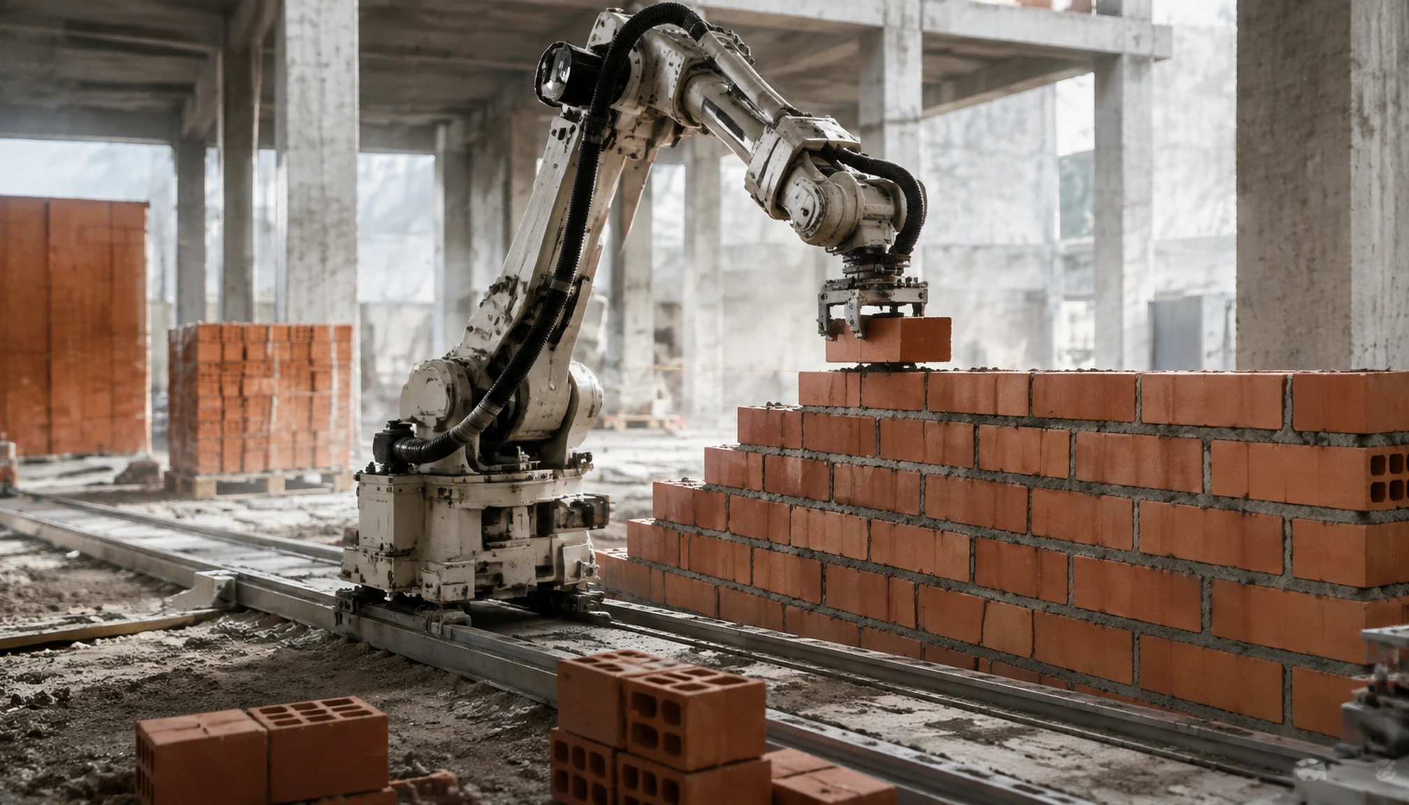 Vue éditoriale illustrant le sujet : Fastbrick robotics : Comment les robots maçons accélèrent les chantiers